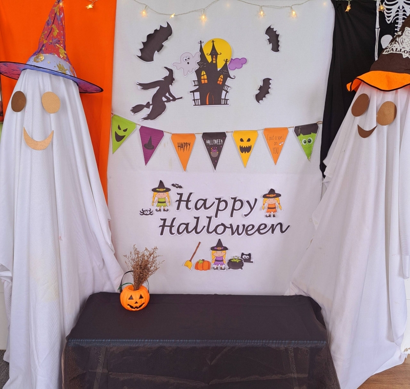 gio hoc tao hinh de tai trang tri mat na halloween   la 2