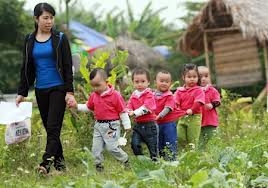 100 truong mam non tham gia chuong trinh giao duc moi truong